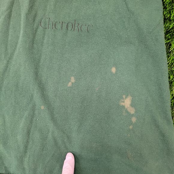 Vintage 90s Native-American Cherokee Shirt Large 22x26 Sun-Faded - Picture 5 of 14